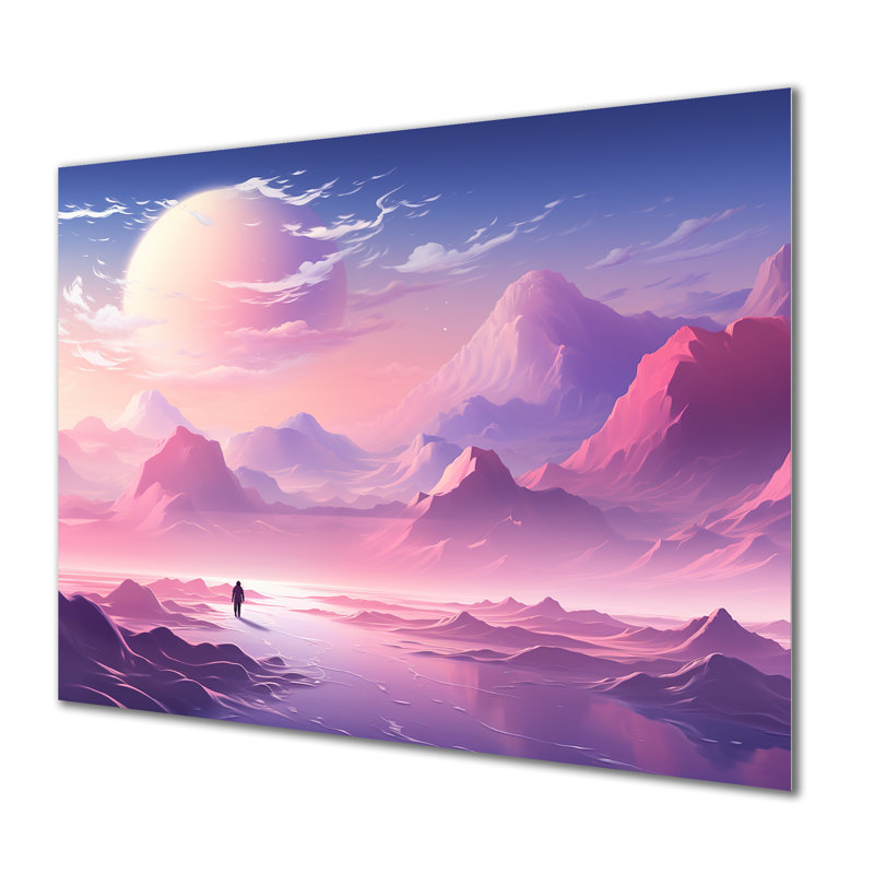 «Space Dreamscape», art mural en métal, H 12 po x l 20 po x P 1 po