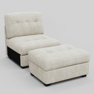 Fauteuil et repose-pieds Bekey Sieber