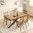55.11"-70.86"Retro Rectangular Stretch Dining Table-985527820