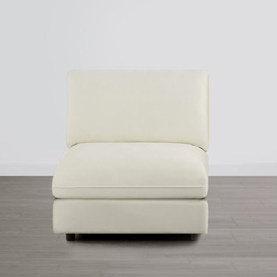 Chaise rembourrée sans accoudoirs