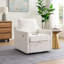 Fauteuil pivotant avec tissu chenille doux-97415409