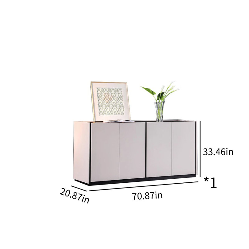 Buffet moderne 70,87, Noir