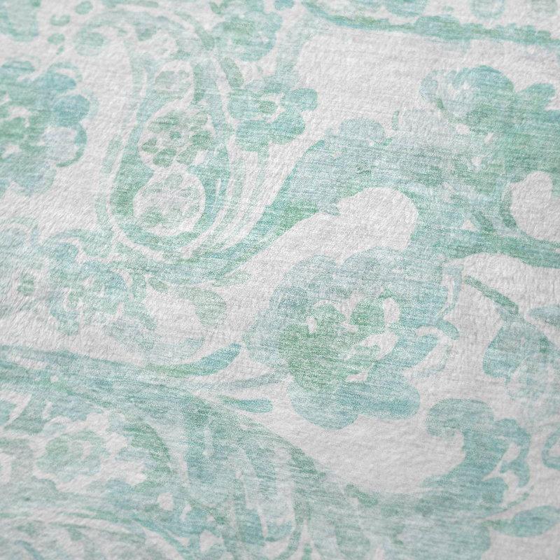 Jeté en cachemire Addison Sherpa ASB835, Turquoise