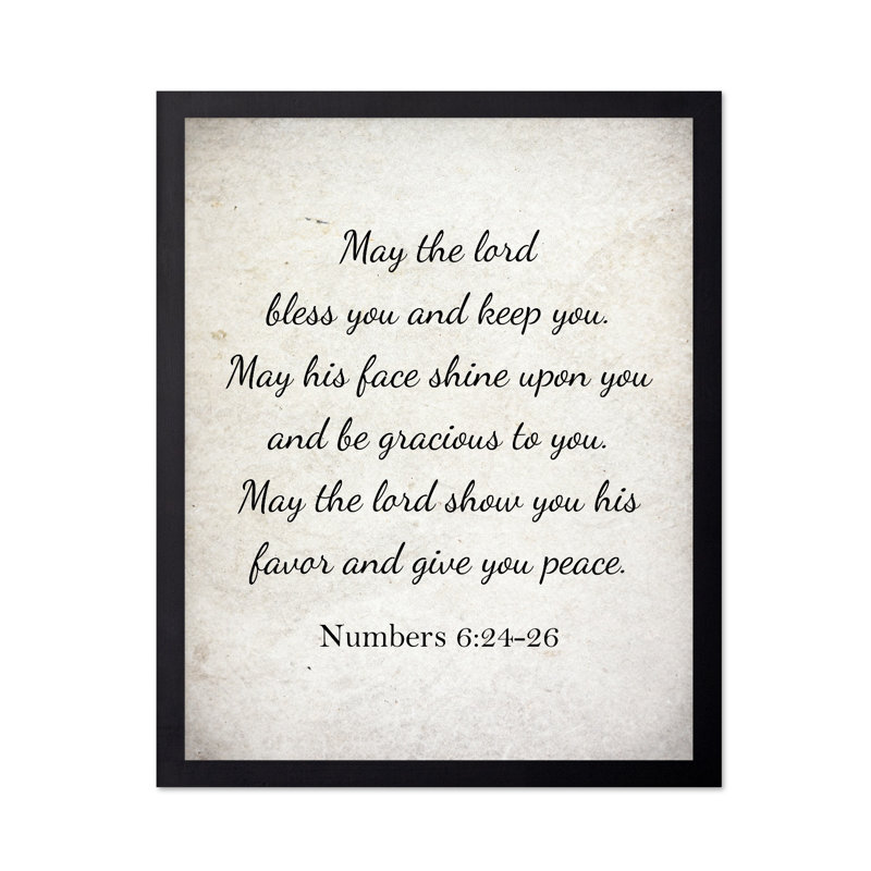 «May The Lord Bless You», Sans cadre, Affiche, H 12 po x l 16 po