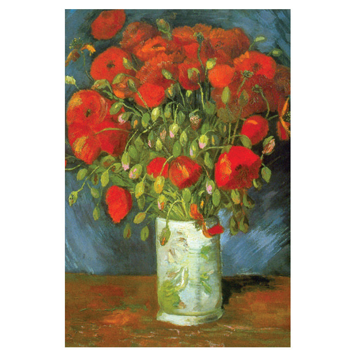«Red Poppies» par Vincent Van Gogh, reproduction d'art sur toile tendue, H 24 po x l 36 po x P 0,75 po