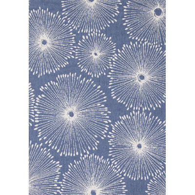 Tapis de salon en polypropylène bleu résistant aux taches