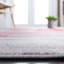 Tapis gris / rouge à motif abstrait-1886341772