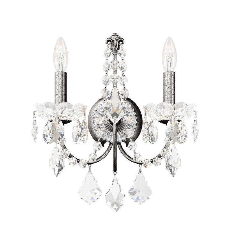 Century Candle Wall Light, Black pearl