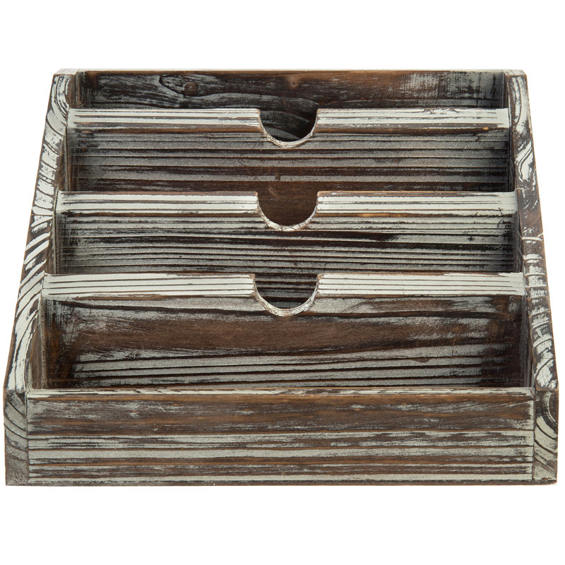 Organisateur de bureau Nichalaus, Brun / Gris