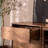 Nordic style glass display case Modern sideboard