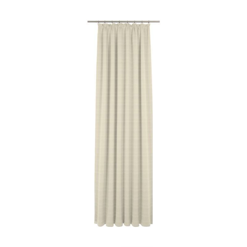 Wybrone Cotton Room Darkening Pinch Pleat Curtain Panel, Pale Golden Rod, 145 W x 225 D cm