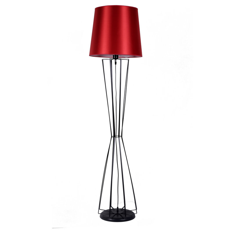 Lampe sur pied 67 ", Rouge