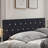 Adjustable Upholstered Headboard, Velvet Tufted Bed Headboard with Diamond Button Tufting, Height Adjustable Headboard with Metal Legs, Luxury Padded Headboard for Queen Beds-1237222790-1237222789