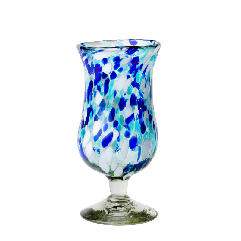 Verre mexicain Bahia Hurricane soufflé à la main