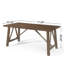 Élégante table de salle à manger en bois massif au design extensible, parfaite pour les réunions de famille et les invités.-1105577726