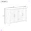 Buffet de rangement 4 portes avec tablettes réglables pour le salon et le bureau-435020977