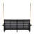 Relax On A Dark Grey Wood Porch Swing With Slat Seating In Grey, Frame, 44.00W X 19.75D Seat