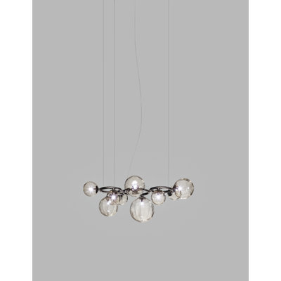 Puppet Ring Suspension 9 Crystal Transparent Matt Black Nickel G9 Ul