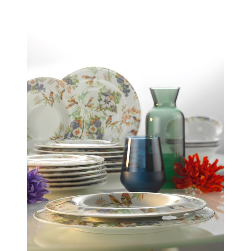 Porcelain China Dinnerware Set 24 Piece - Service for 6