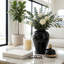 Grand bocal en céramique avec couvercle décoratif Ellport Sophistiqué-89110050-89110048