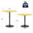 Hulker Round Pub Dining Table Height Adjustable With Wooden Tabletop Home Bar-91376002