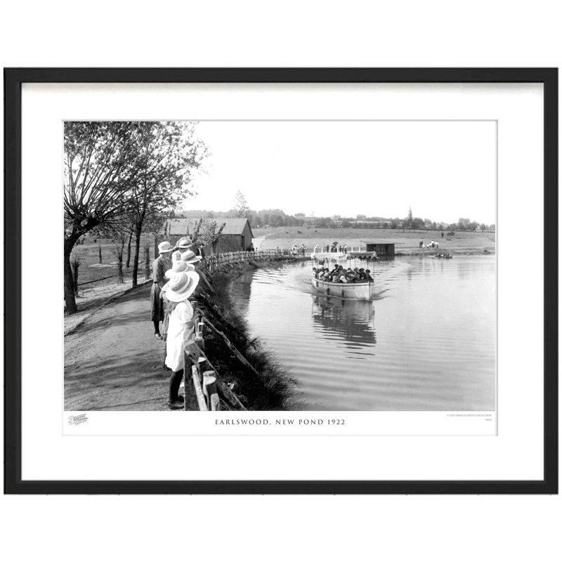 Earlswood, New Pond 1922 by Francis Frith - Single Picture Frame Print, 40cm H x 50cm W x 2.3cm D