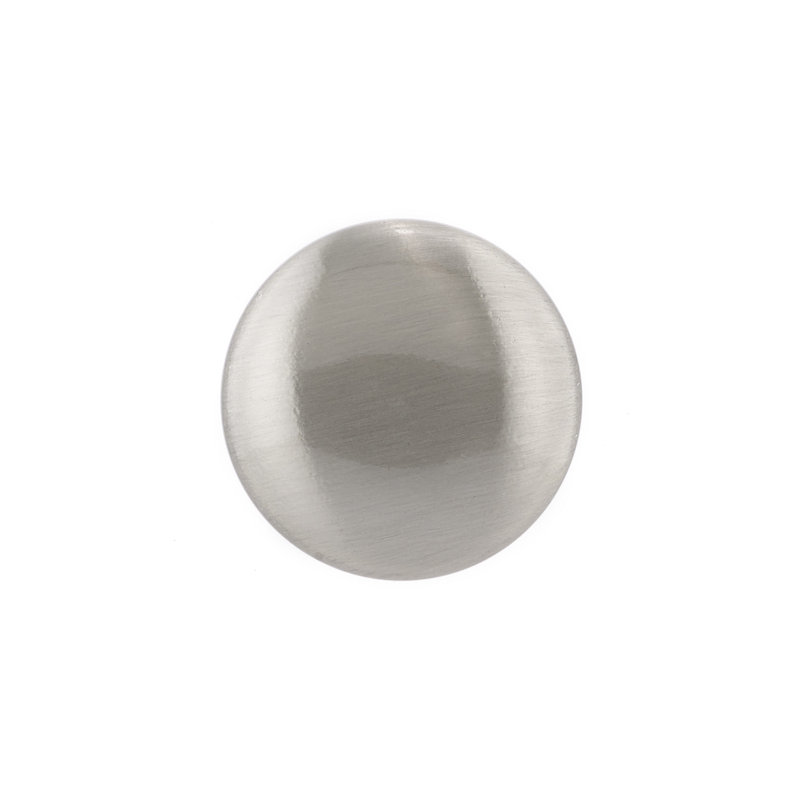 Expression 1 5/16" Diameter Mushroom Knob, Brushed Nickel/Frosted Clear