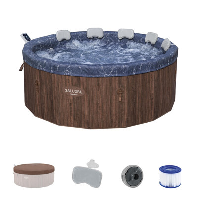 Spa à 5 ou 7 personnes Bestway SaluSpa Toronto, Airjet, brun