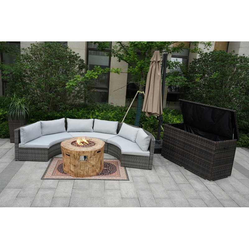 6 - Person Patio Conversation Set with Cushions