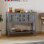 Buffet Buffet avec 2 portes et 2 tiroirs gris-2096503950