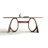 Brown Rectangular Sintered Stone + Solid wood Curved Dining Table Dining Table-331531753