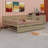 Wood Daybed With Trundle And Fence Guardrails-1255927859