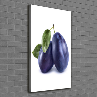 Plums - Wrapped Canvas Print