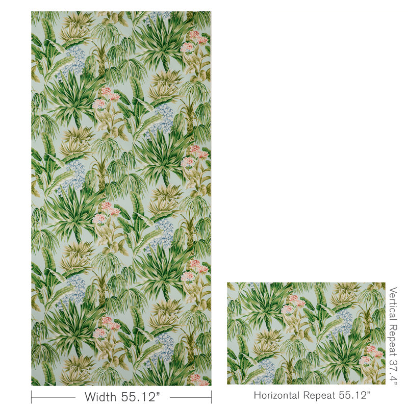 Mindoro Caluya Print Fabric, Green/Blue