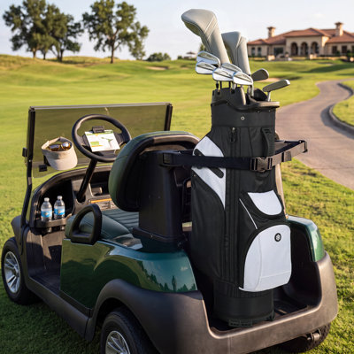 Lightweight Golf Cart Bag with 14-Way Club Divider, 7 Storage Pockets, Built-In Cooler Pocket & Waterproof Rain Cover