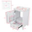 Meuble-lavabo autoportant élégant de 20 pouces avec lavabo, meuble-lavabo avec porte à fermeture en douceur, tablette de rangement et un tiroir-2060286472