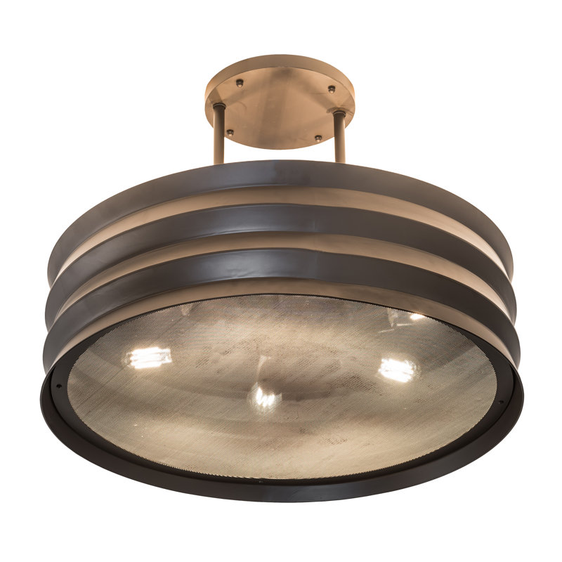 Burrel 6 - Light Dimmable Drum Chandelier