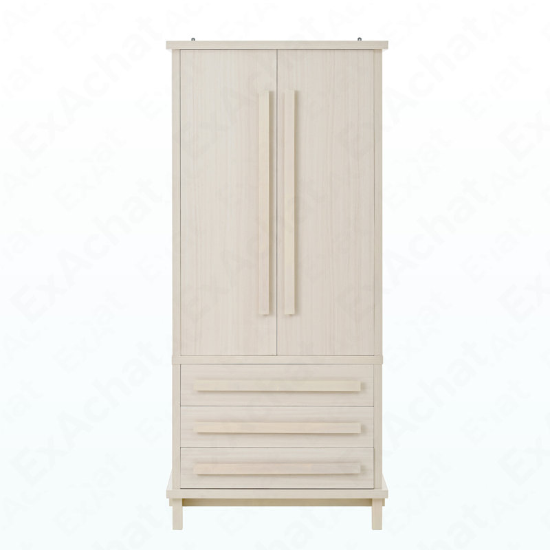 Luxueux garde-manger en bois de 70 po - 6 tablettes de porte + 2 tablettes d'armoire + 3 tiroirs pour la cuisine et la salle à manger