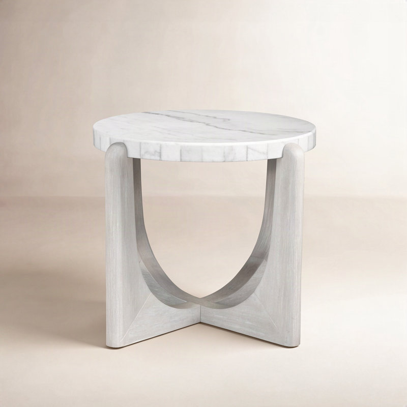 Melvina Shaila Marble Top End Table