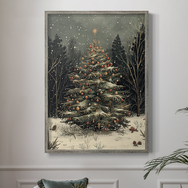 «Christmas Holiday Art», reproduction encadrée DCXIX, H 11 po x l 9 po