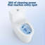 Toilette allongée une pièce avec siège à fermeture en douceur, céramique et PP, blanc, plusieurs styles