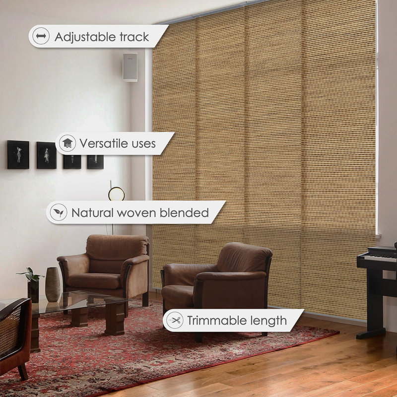 Sharmaine Light Filtering Vertical Blind, Mayonaka