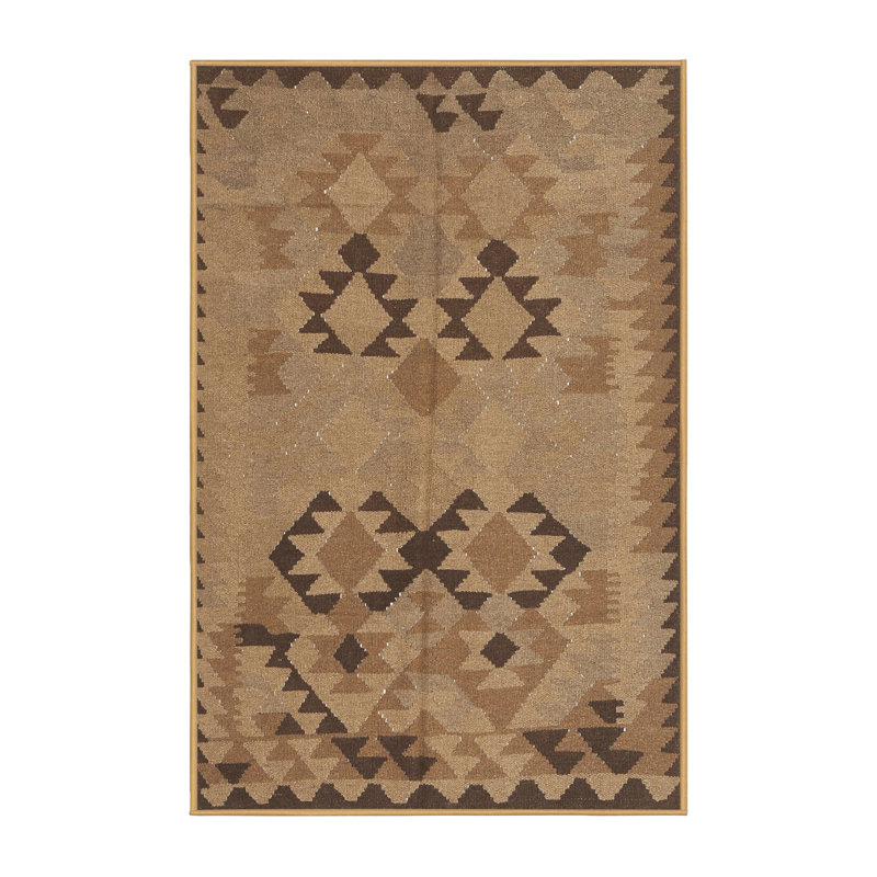 Tapis contemporain brun, Rectangle 5 pi x 7 pi