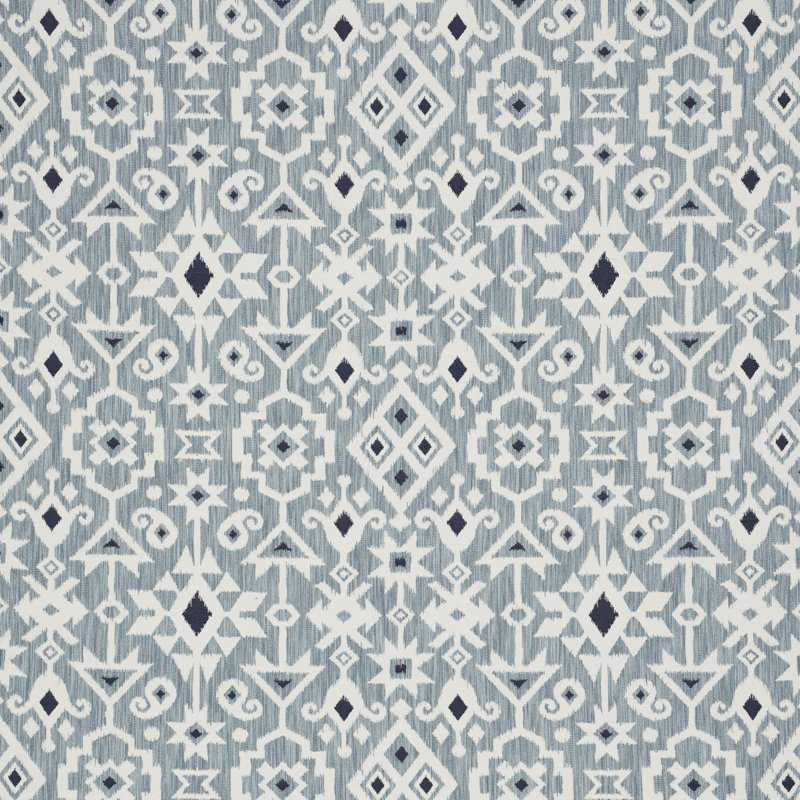 Tissu Crusoe Ikat, Ciel