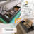 Queen Size Upholstered Bed with 360° LED Lights, Hydraulic Storage, USB Type-C Charging, PU Leather Frame, Black-1330929248-1330929250