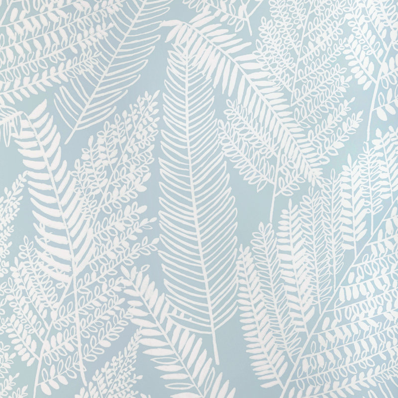 Arcadia Carrick 30' L x 27" W Wallpaper Roll, Blue