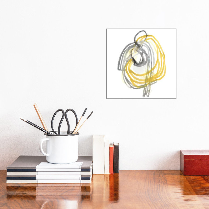 String Orbit II by June Erica Vess - Wrapped Canvas Painting, 30.48 cm H x 30.48 cm W