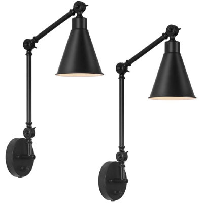 Flaherty Steel Swing Arm Sconce