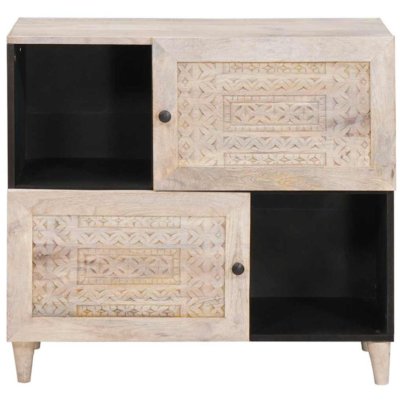 Solid Wood Accent Cabinet, White