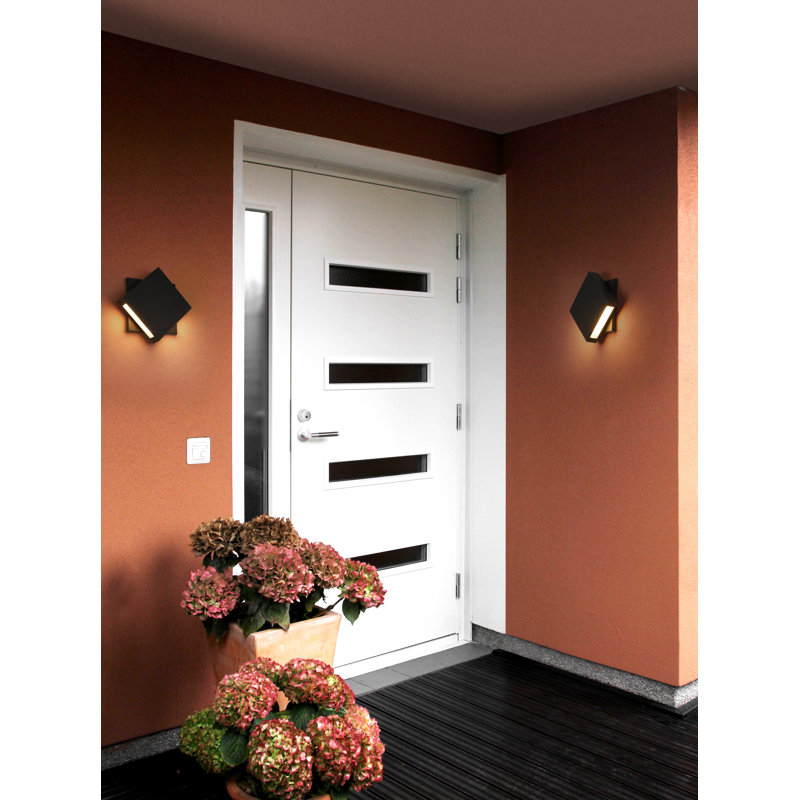 Dahlin Wall Light, Black, 11.25" H x  11.25" W x  2.5" D